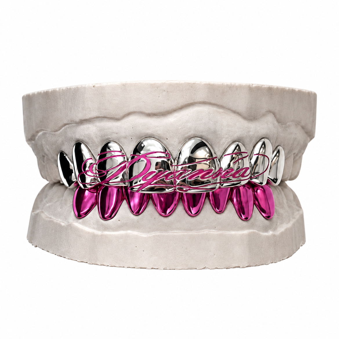 03 Pink Script Grillz